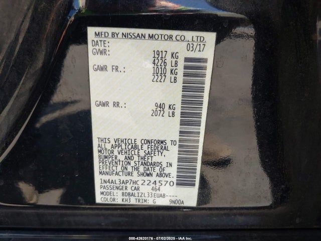 1N4AL3AP7HC224570 Nissan 2017