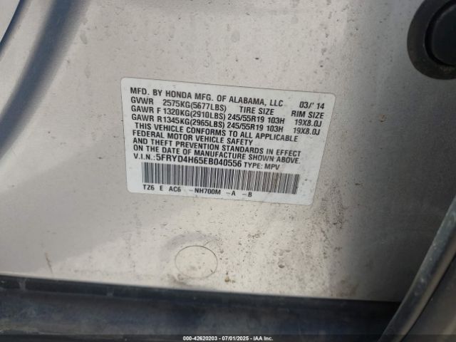 2014 ACURA MDX 5FRYD4H65EB040556 Photo 8