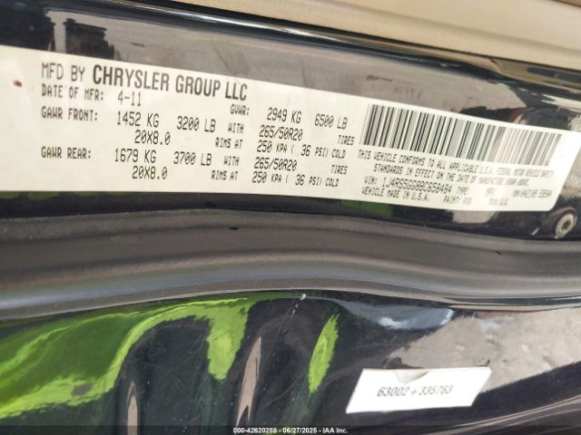 2011 JEEP GRAND CHEROKEE 1J4RS5GG8BC658484 Photo 8