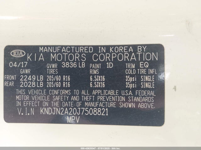 KNDJN2A20J7508821 KIA g
