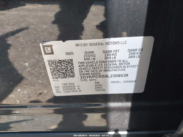 2020 CADILLAC XT6 1GYKPCRS5LZ208539 Photo 8
