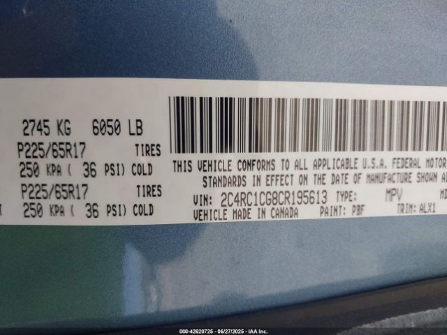 2012 CHRYSLER TOWN & COUNTRY 2C4RC1CG8CR195613 Photo 8