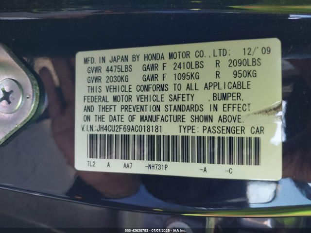 2010 ACURA TSX JH4CU2F69AC018181 Photo 8