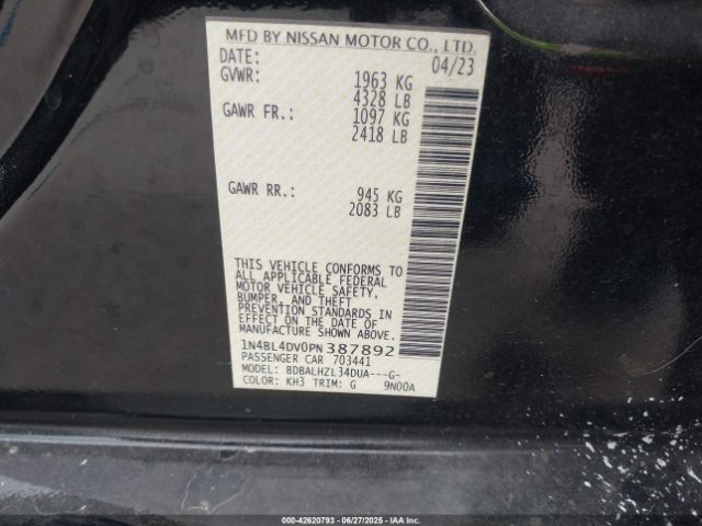 1N4BL4DV0PN387892 Nissan 2023