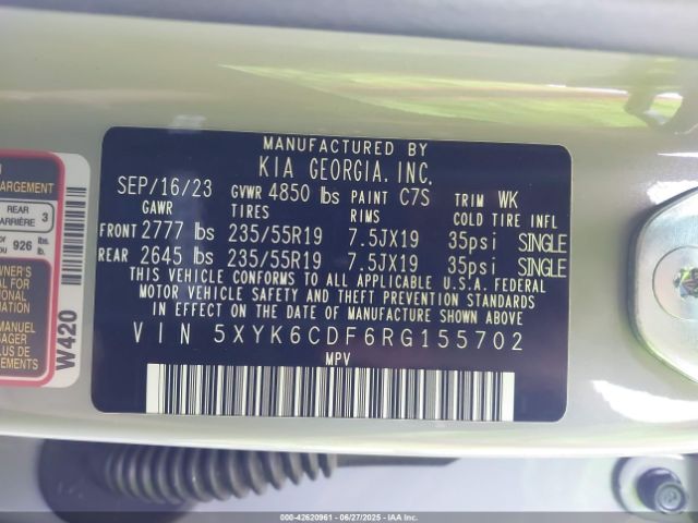 2024 KIA SPORTAGE 5XYK6CDF6RG155702 Photo 8
