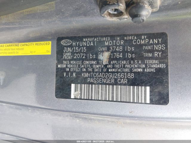 2016 HYUNDAI VELOSTER KMHTC6AD2GU266188 Photo 8