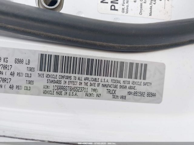 2017 RAM 1500 1C6RR6GT6HS523711 Photo 8