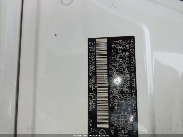 2015 LEXUS IS 250 JTHBF1D2XF5046910 Photo 8