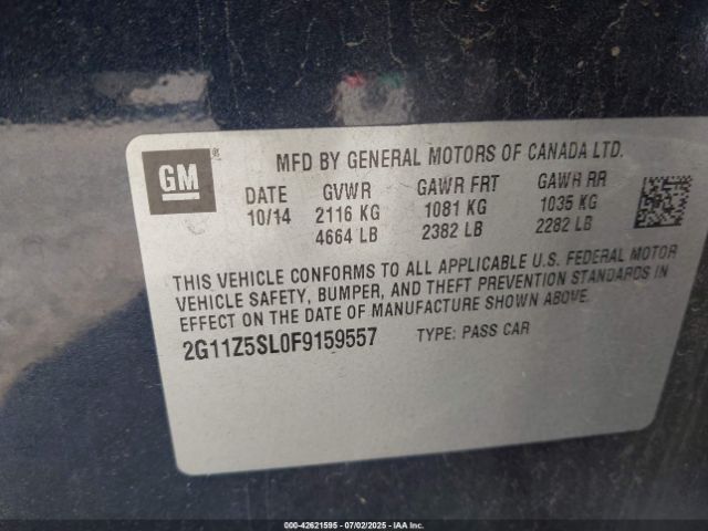 2015 CHEVROLET IMPALA 2G11Z5SL0F9159557 Photo 8