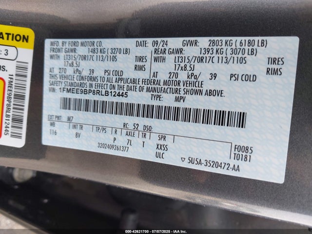 Ford ecoboost 2024 1FMEE9BP8RLB12445 Image 9