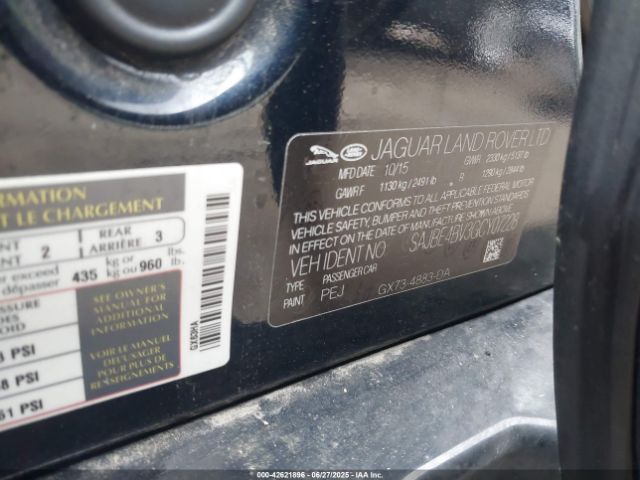 2016 JAGUAR XF SAJBE4BV3GCY07228 Photo 8