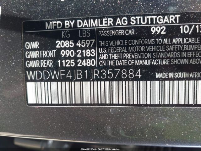 2018 MERCEDES-BENZ C 300 WDDWF4JB1JR357884 Photo 8