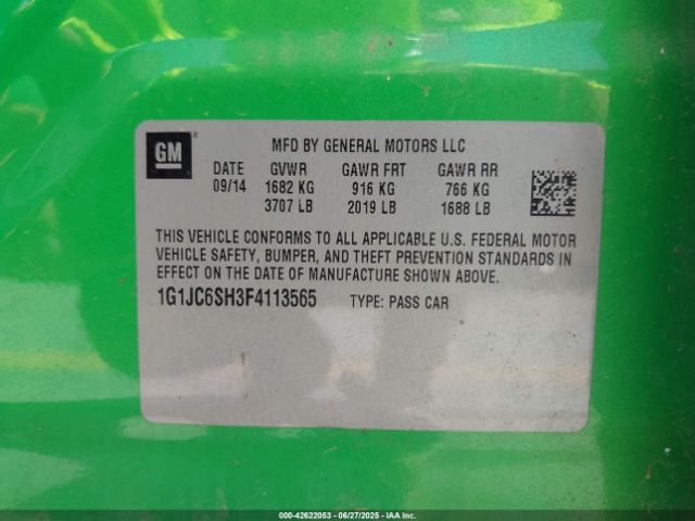 1G1JC6SH3F4113565 Chevrolet luw