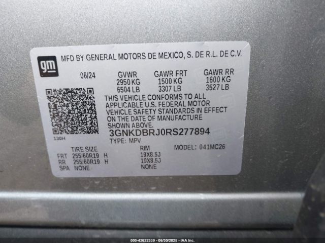 2024 CHEVROLET BLAZER EV 3GNKDBRJ0RS277894 Photo 8