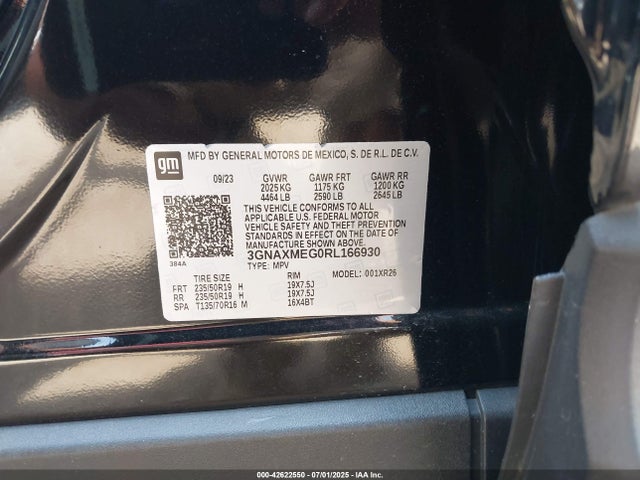 Chevrolet lsd 2024 3GNAXMEG0RL166930 Image 9