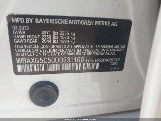 2013 BMW 528I WBAXG5C50DD231166 Photo 8