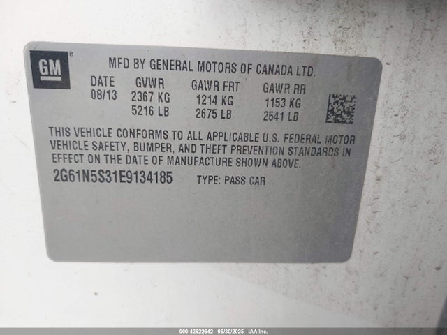 2014 CADILLAC XTS 2G61N5S31E9134185 Photo 8