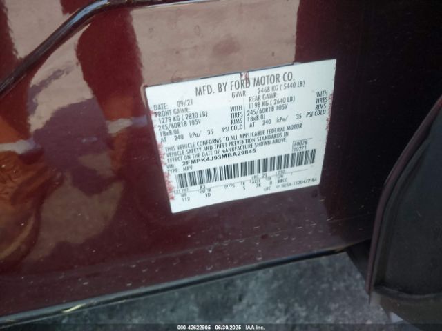 2021 FORD EDGE 2FMPK4J93MBA29845 Photo 8
