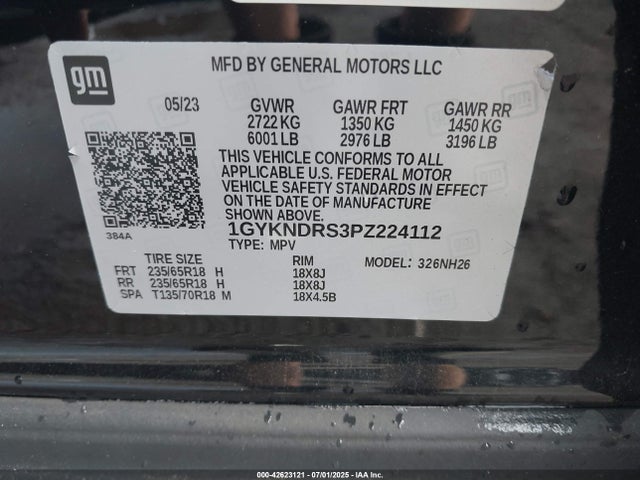2023 CADILLAC XT5 1GYKNDRS3PZ224112 Photo 8