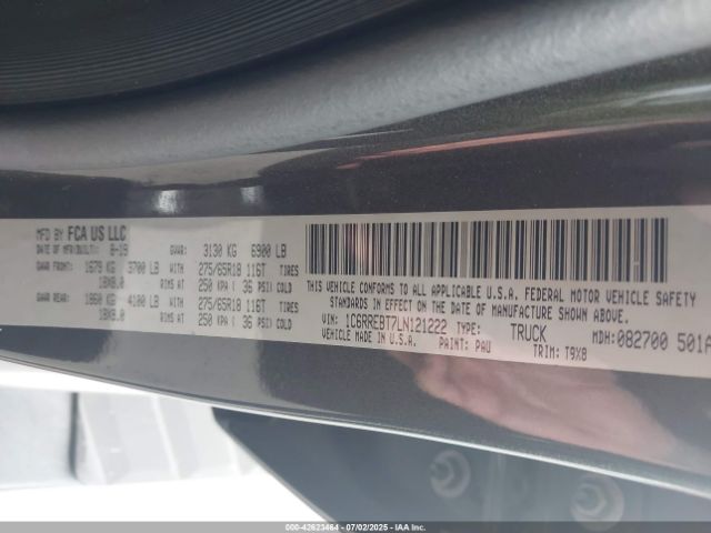 2020 RAM 1500 1C6RREBT7LN121222 Photo 8