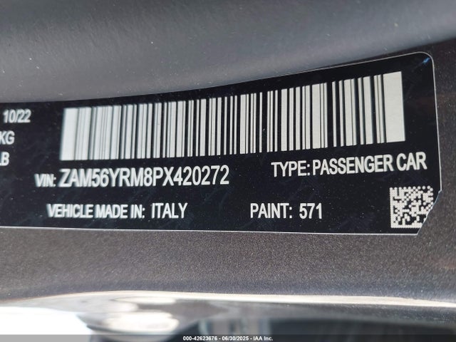 ZAM56YRM8PX420272 Maserati Quattroporte