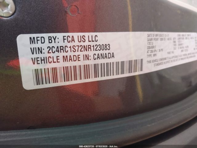 2022 CHRYSLER PACIFICA HYBRID 2C4RC1S72NR123083 Photo 8