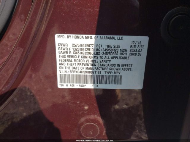 2017 ACURA MDX 5FRYD4H59HB021178 Photo 8