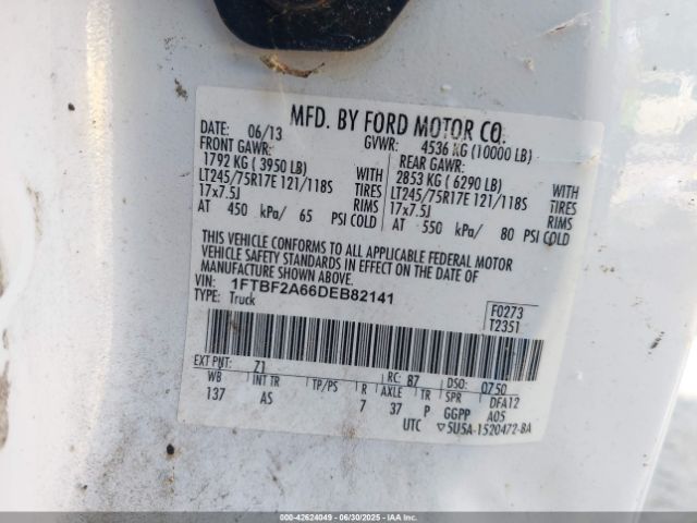 2013 FORD F-250 1FTBF2A66DEB82141 Photo 8