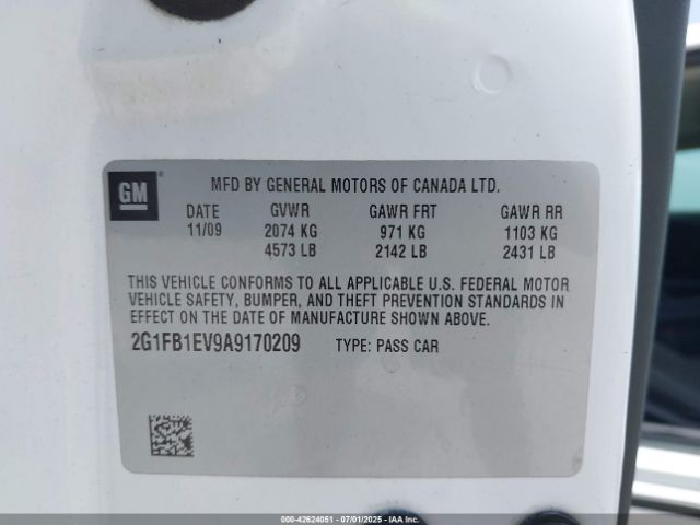 2010 CHEVROLET CAMARO 2G1FB1EV9A9170209 Photo 8