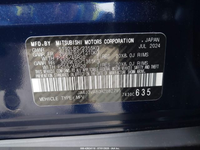 2024 MITSUBISHI OUTLANDER JA4J3VA80RZ082795 Photo 8
