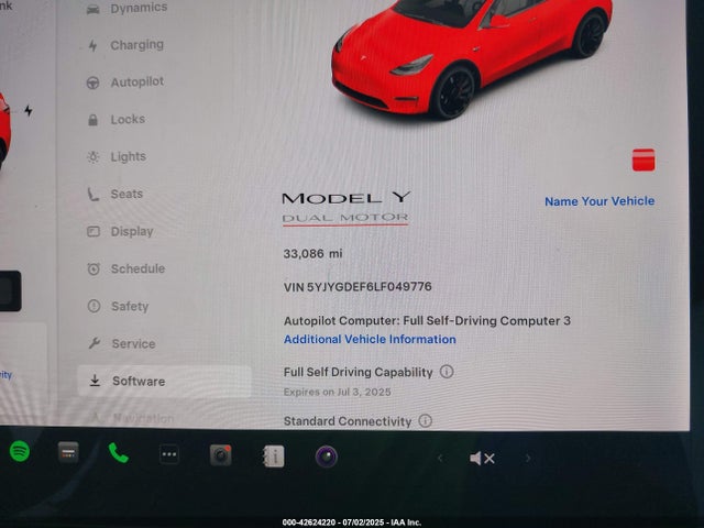 2020 TESLA MODEL Y 5YJYGDEF6LF049776 Photo 6
