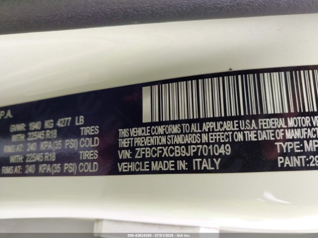 2018 FIAT 500X ZFBCFXCB9JP701049 Photo 8