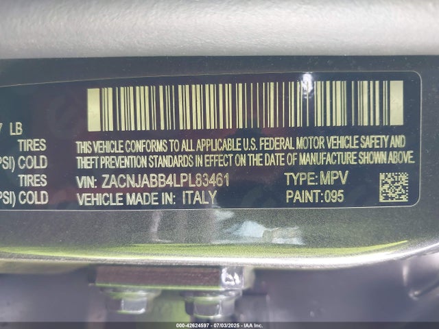 ZACNJABB4LPL83461 Jeep 2020