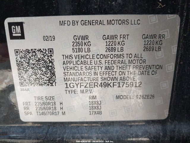 2019 CADILLAC XT4 1GYFZER49KF175912 Photo 8