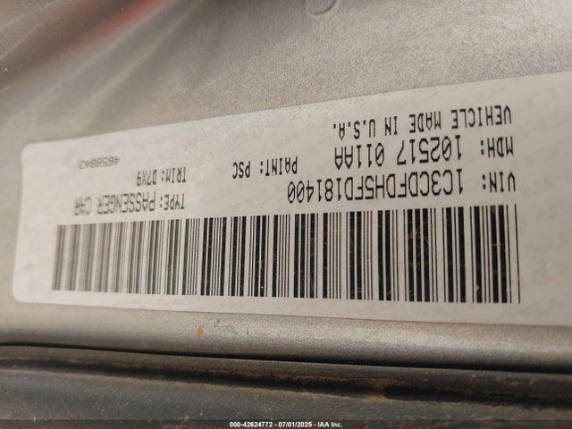 1C3CDFDH5FD181400 Dodge 2015
