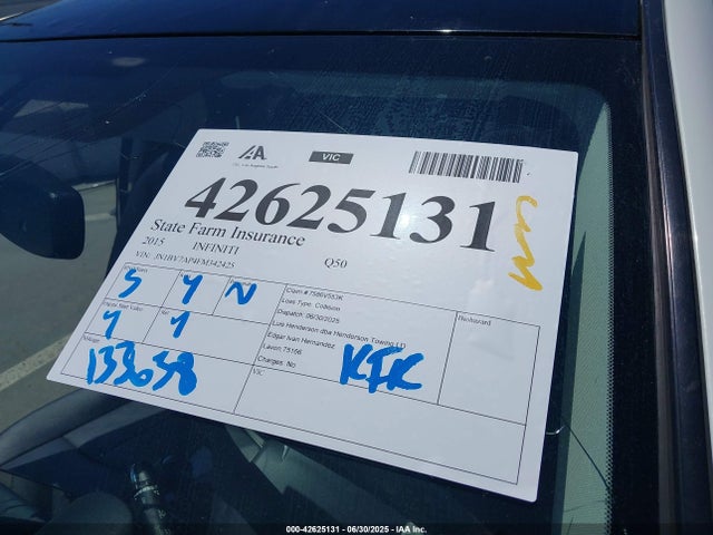 JN1BV7AP4FM342425 Infiniti Q50