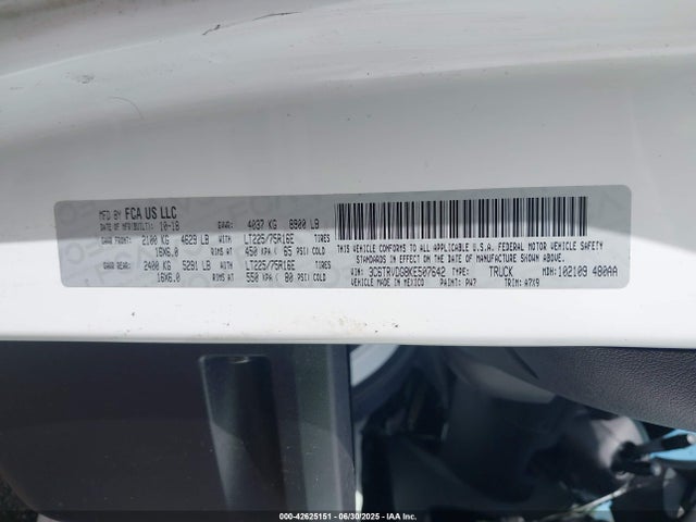 RAM Promaster 2500 2019 3C6TRVDG8KE507642 Image 9