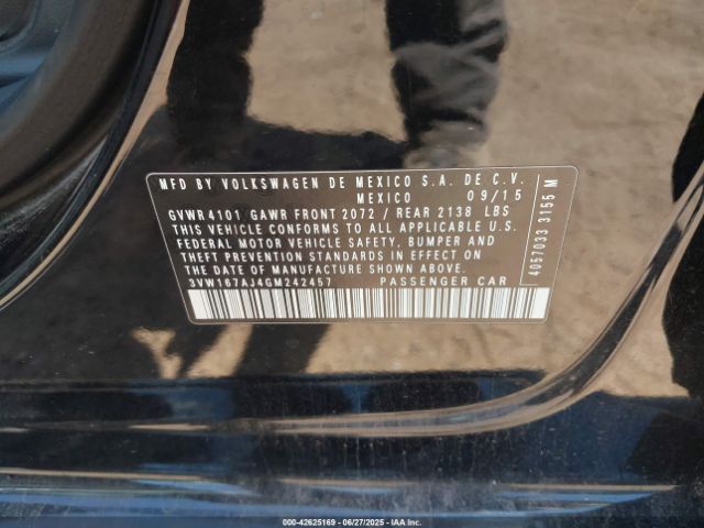 3VW167AJ4GM242457 Volkswagen Jetta