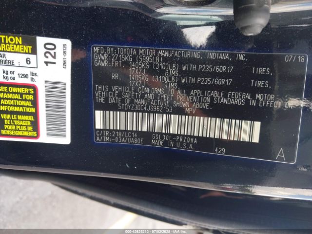 2018 TOYOTA SIENNA 5TDYZ3DC4JS962153 Photo 8