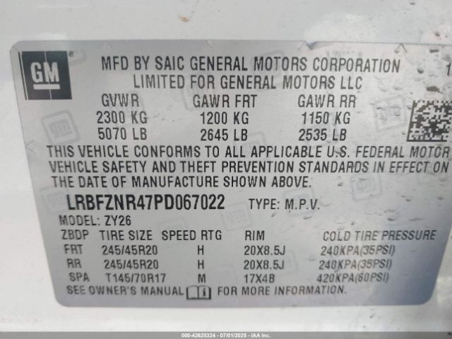 2023 BUICK ENVISION LRBFZNR47PD067022 Photo 8