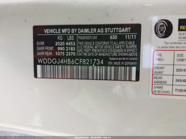 2012 MERCEDES-BENZ C 250 WDDGJ4HB6CF821734 Photo 8