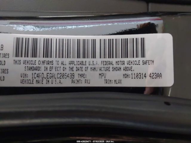 2020 DODGE DURANGO 1C4RDJEG0LC205439 Photo 8