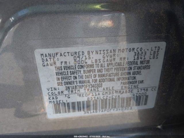 2015 NISSAN SENTRA 3N1AB7AP0FY340303 Photo 8