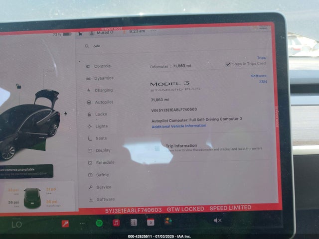 2020 TESLA MODEL 3 5YJ3E1EA8LF740603 Photo 6