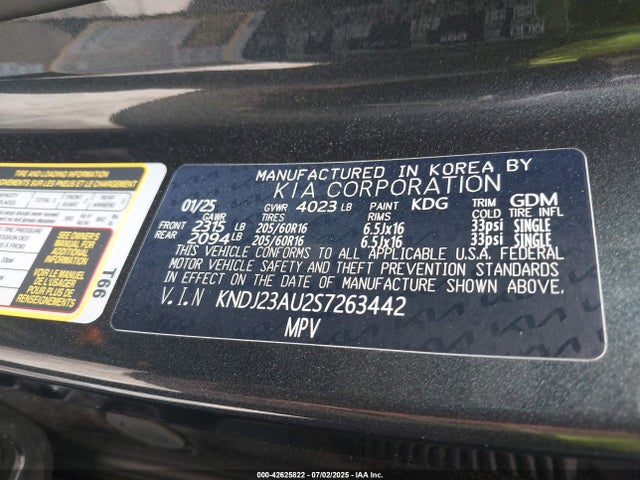 KIA Soul 2025 KNDJ23AU2S7263442 Image 9