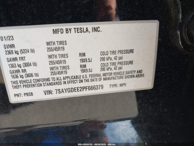 2023 TESLA MODEL Y 7SAYGDEE2PF666379 Photo 8