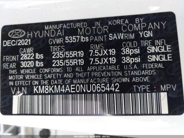 2022 HYUNDAI IONIQ 5 KM8KM4AE0NU065442 Photo 8