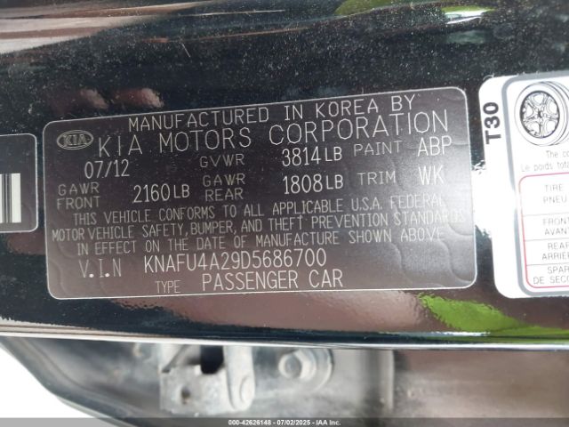 2013 KIA FORTE KNAFU4A29D5686700 Photo 8