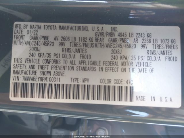 2023 MAZDA CX-50 7MMVABEY8PN100311 Photo 8