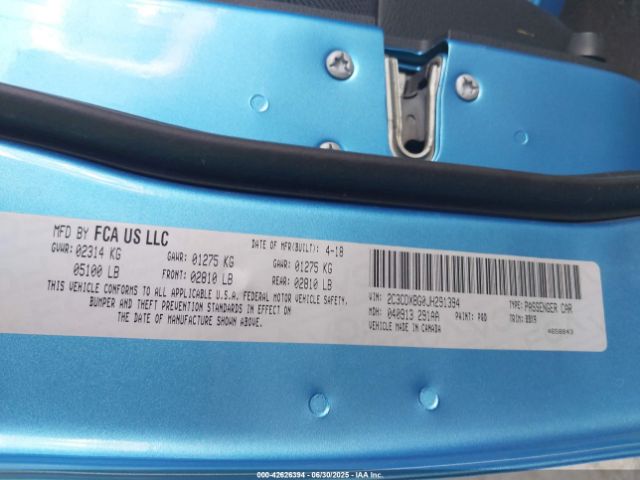 2018 DODGE CHARGER 2C3CDXBG0JH291394 Photo 8